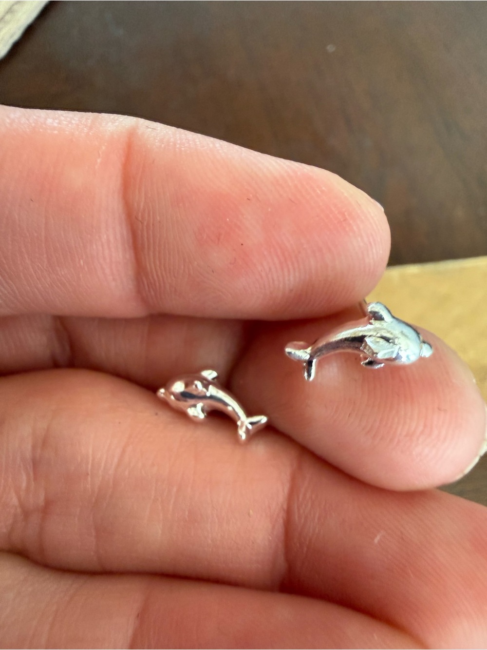 New no tag 925 Sterling dolphin earrings